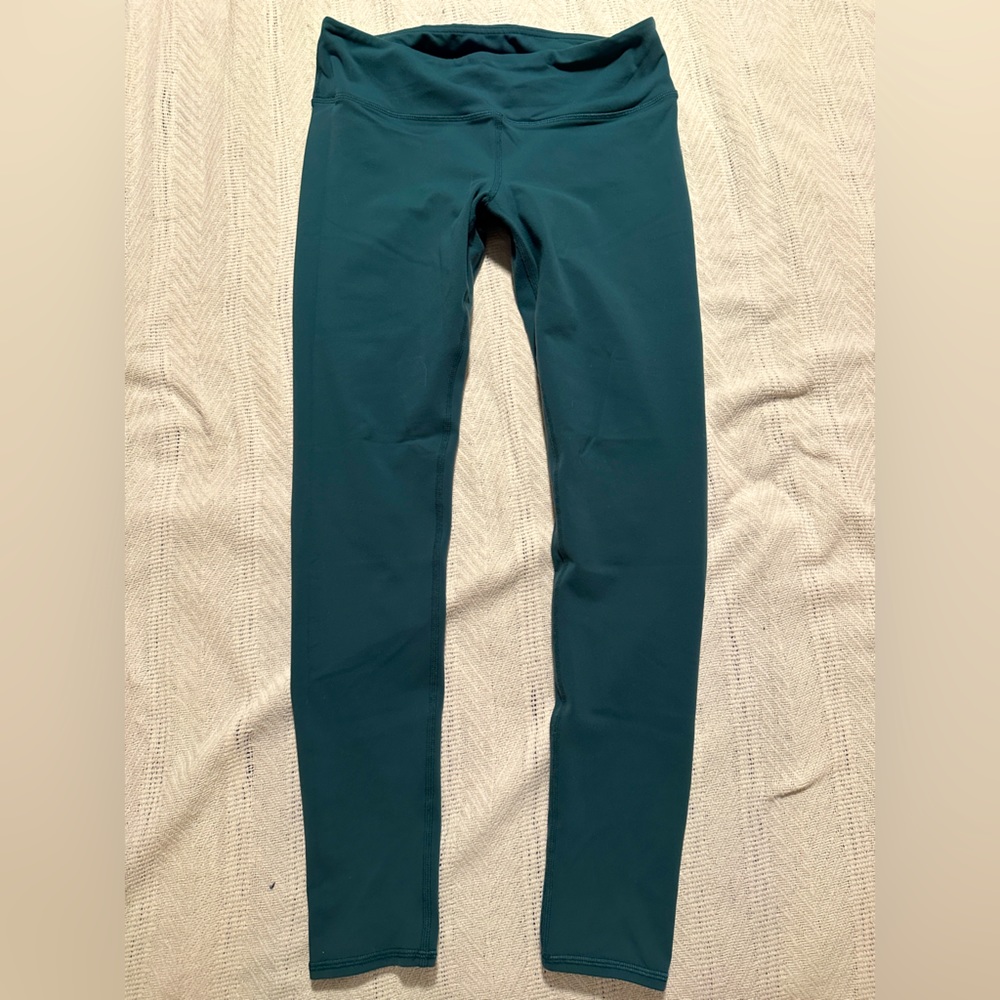 ALO High-Waist Airbrushed Glossy Legging - Tourmaline Green Large